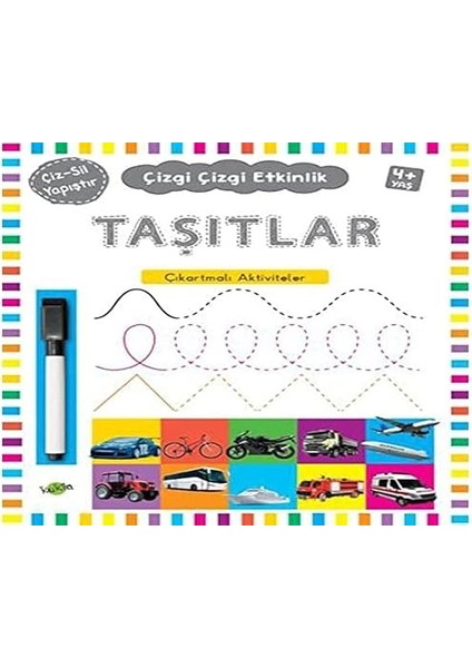 Ilk Oyun Hamuru Kitabım - Sayılar + Çizgi Çizgi Etkinlik - Taşıtlar (4+ Yaş): Çıkartmalı Aktiviteler + 19 Kitap Set fiyatları