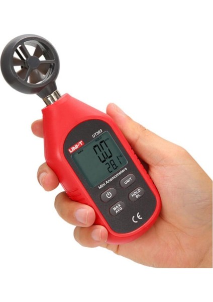 Mini Dijital Rüzgar Ölçer, Hassas Anemometre, Hız ve Yön Ölçüm Cihazı