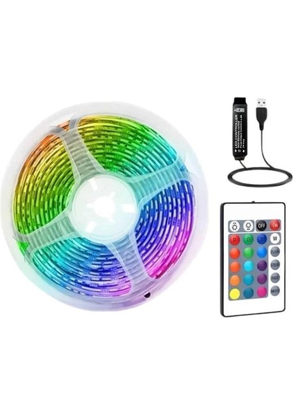 Bfs Rgb Şerit LED 10 Metre LED Işık Kumanda ile Kontrol Rgb