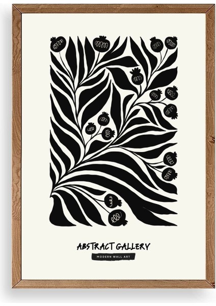 Soyut Ahşap Çerçeveli Tablo