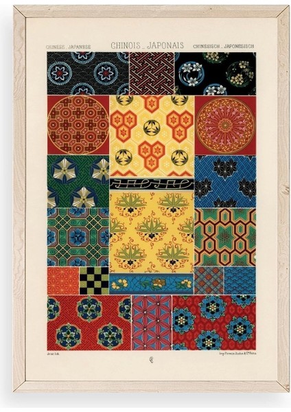 Motif Ahşap Çerçeveli Tablo