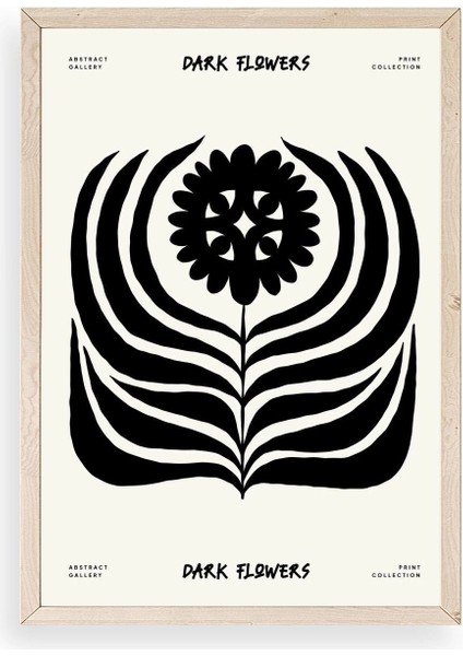 Soyut Ahşap Çerçeveli Tablo