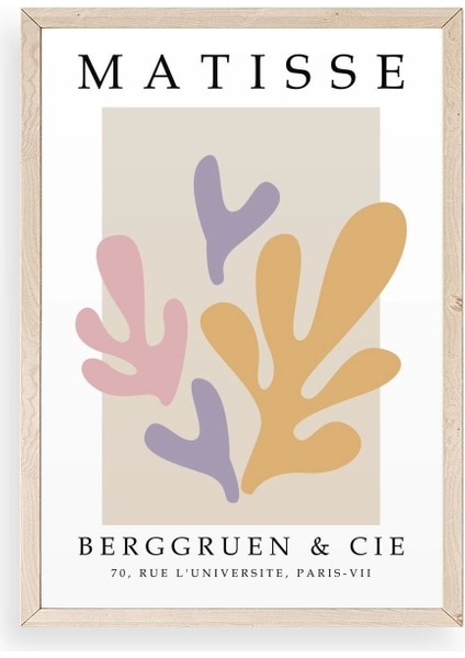 Soyut Ahşap Çerçeveli Tablo