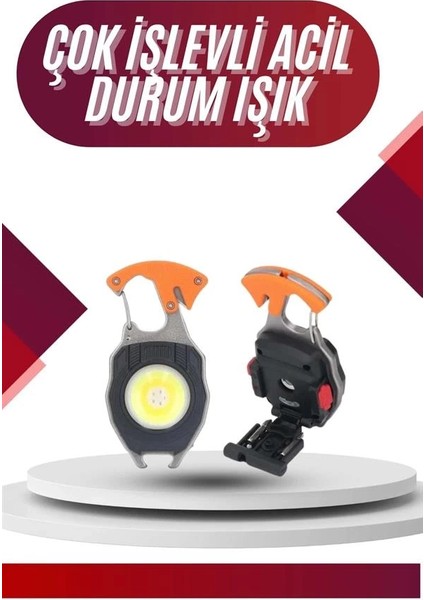 Bfs 7 Modlu Mini LED Lamba Anahtarlık USB Şarjlı Kamp Için Taşınabilir fiyatları