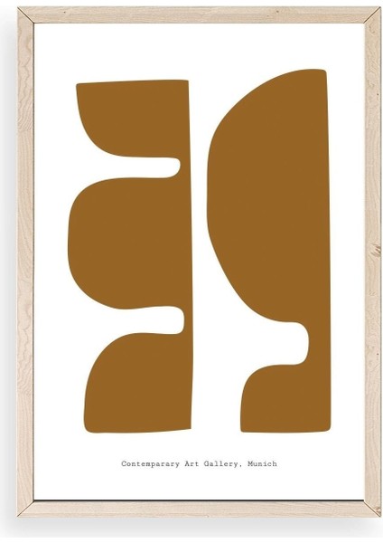 Soyut Ahşap Çerçeveli Tablo