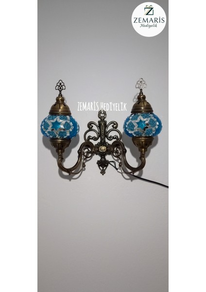 El Yapımı Otantik Mozaik Çiftli Aplik modelleri