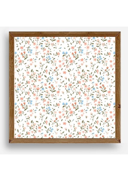 Çiçek Ahşap Çerçeveli Tablo