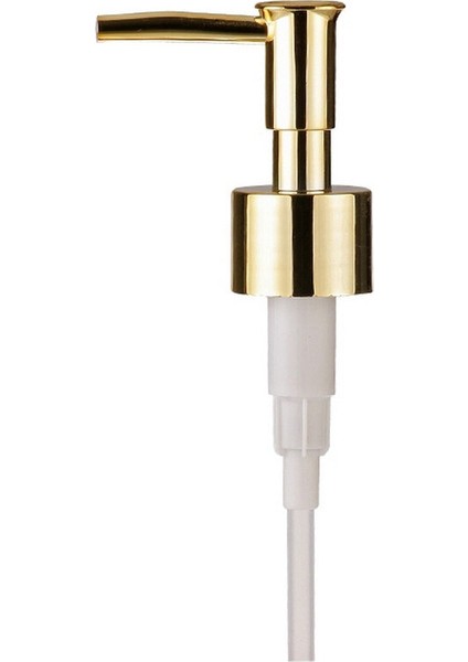 Parlak Gold Plastik Yedek Sıvı Sabunluk Pompası Paketli