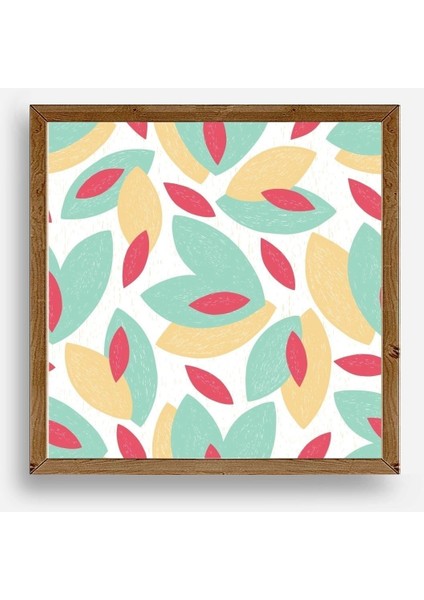 Yaprak Ahşap Çerçeveli Tablo