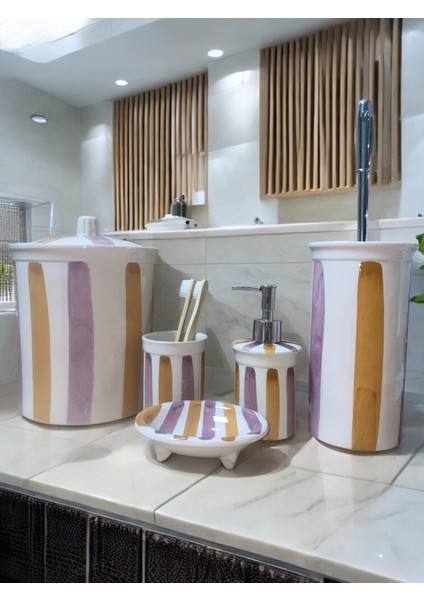 Modern ve Şık 5 Parça Seramik Banyo Seti, Retro Tarzı fiyatları