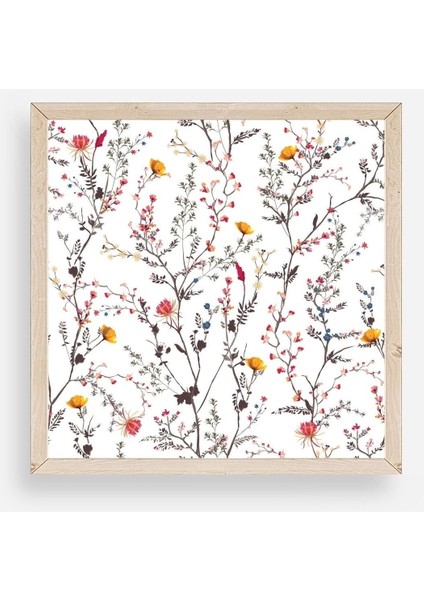 Yaprak Ahşap Çerçeveli Tablo