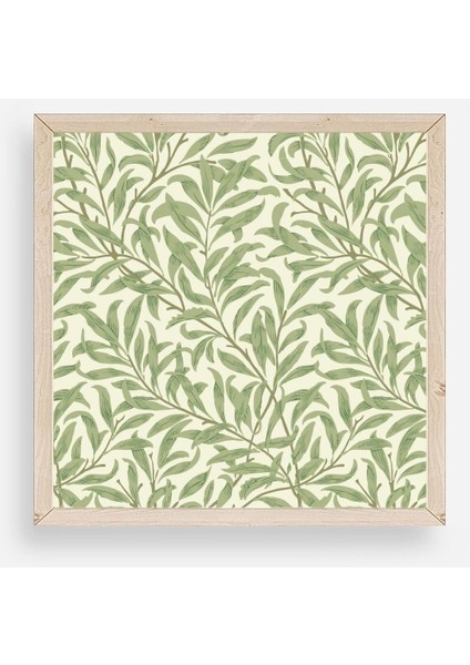 Yapraklar Ahşap Çerçeveli Tablo