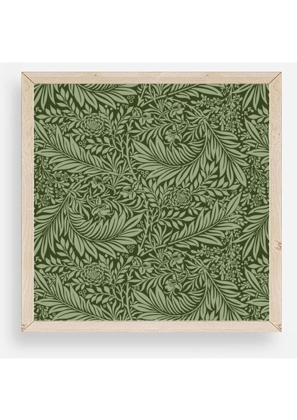 Yaprak Ahşap Çerçeveli Tablo