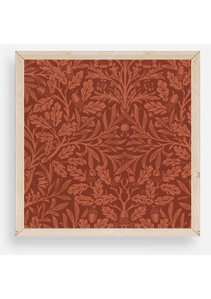 Yaprak Ahşap Çerçeveli Tablo