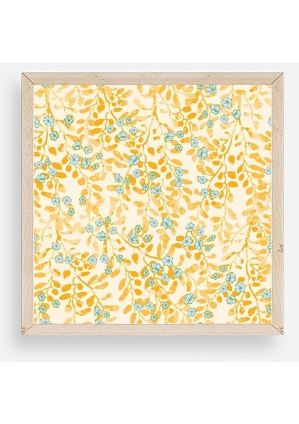 Çiçek Ahşap Çerçeveli Tablo