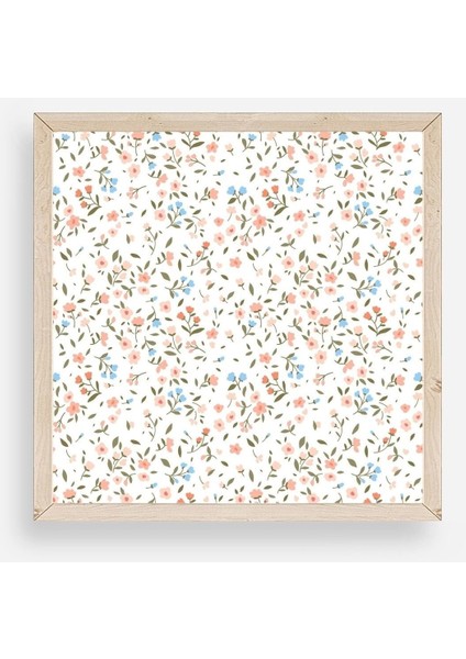 Çiçek Ahşap Çerçeveli Tablo