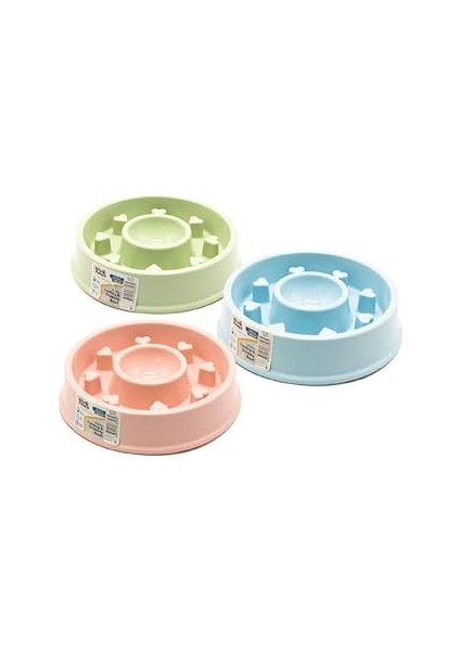 Petistera Kaymaz Tabanlı Yavaş Yeme Mama Kabı Kalp 490 ml