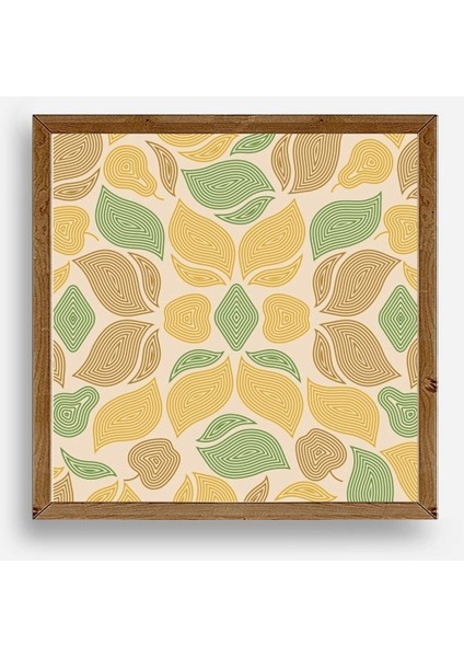Desen Ahşap Çerçeveli Tablo