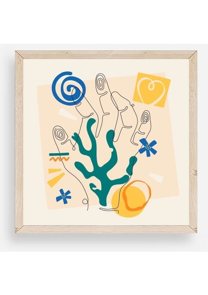 Deniz Ahşap Çerçeveli Tablo