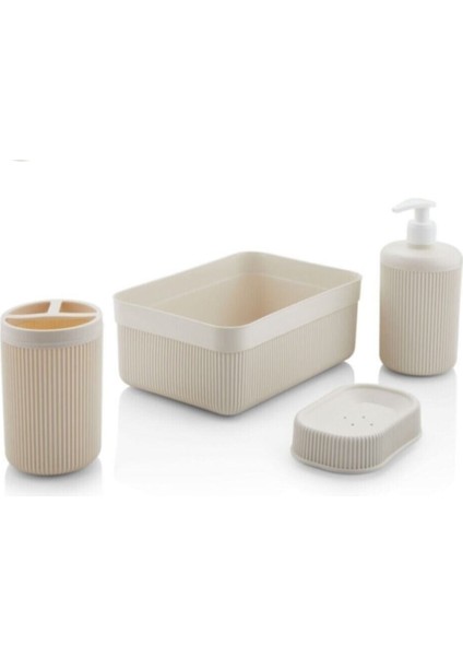 Şık 4 Parça Alesta Akrilik Banyo Seti, Modern ve Fonksiyonel Tasarım fiyatları