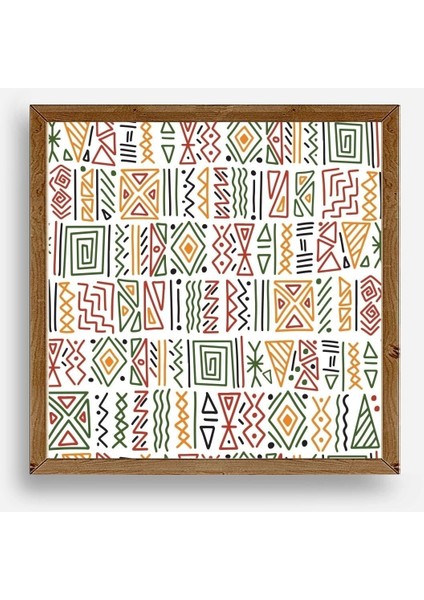 Çizgiler Ahşap Çerçeveli Tablo