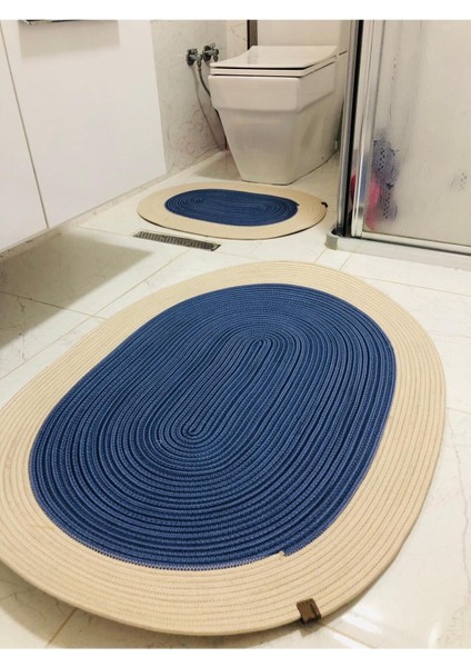 Doğal Jüt ve Hasır Banyo Paspas Takımı, Bohem ve Skandinav Tarzı fiyatları