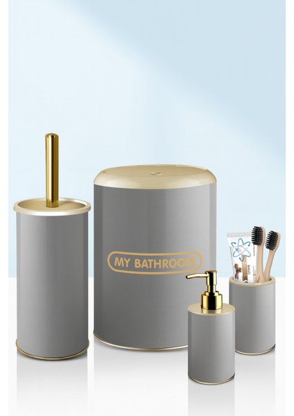 Modern 4 Parça Metal Banyo Seti, Şık ve Zarif Tasarım fiyatları