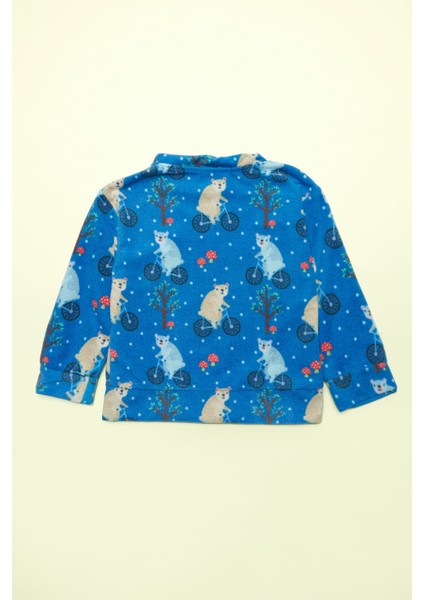 Koala Baskılı Polar Unisex Çocuk Pijama Takımı modelleri