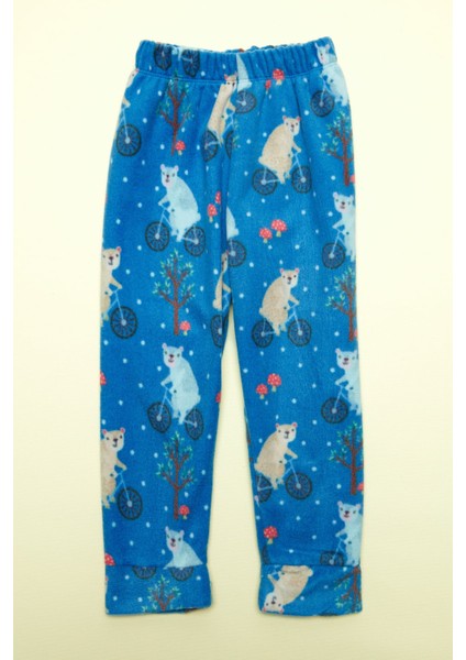 Koala Baskılı Polar Unisex Çocuk Pijama Takımı fırsatları