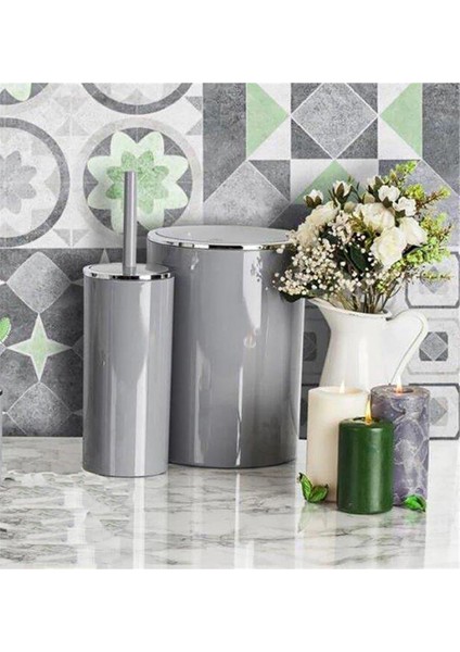 Lenox 2'li Banyo Seti, Şık ve Kullanışlı Tasarım, Gri Renk