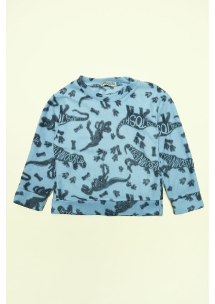 Dinazor Desenli Polar Erkek Çocuk Pijama Takımı fiyatları