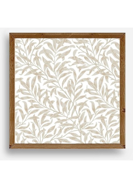Yaprak Ahşap Çerçeveli Tablo