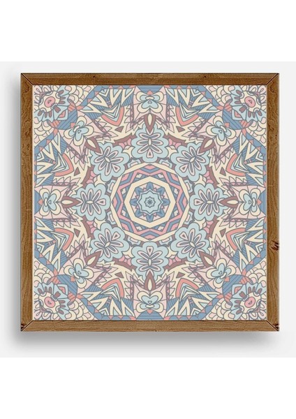 Mandala Ahşap Çerçeveli Tablo