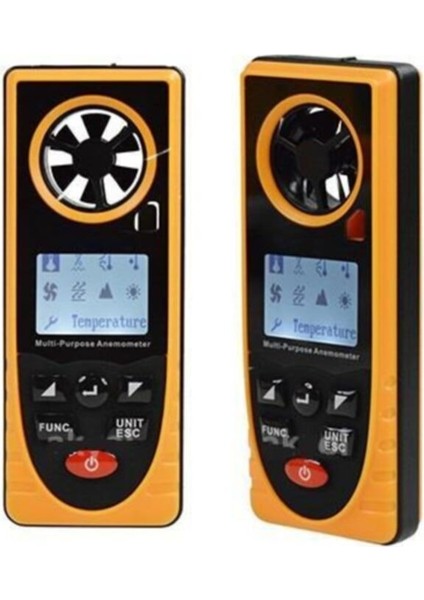 Dijital Hava Hızı Ölçer Anemometre, Çok Fonksiyonlu, Hassas ve Kullanışlı