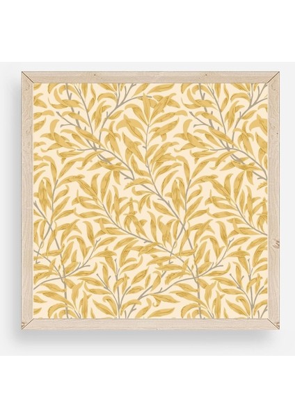 Yapraklar Ahşap Çerçeveli Tablo