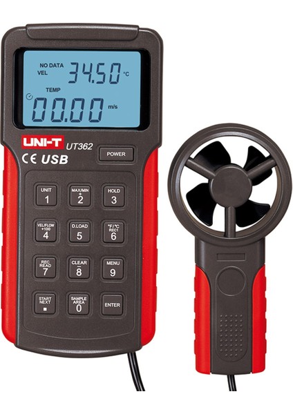 Rüzgar Hızı Ölçer, Hassas Anemometre, Güçlü ve Dayanıklı Ölçüm Aleti