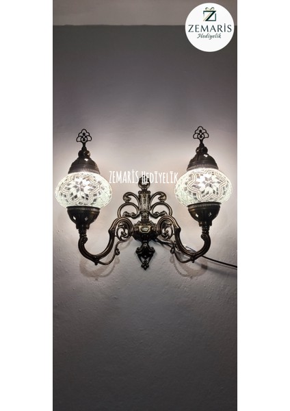 El Yapımı Otantik Mozaik Çiftli Aplik fiyatları