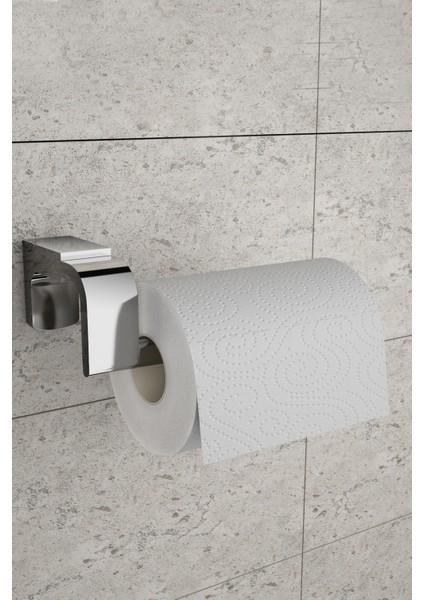 Şık Paslanmaz Kare Havluluk ve Tuvalet Kağıtlık Seti, Banyonuz Için Modern Çözüm fiyatları