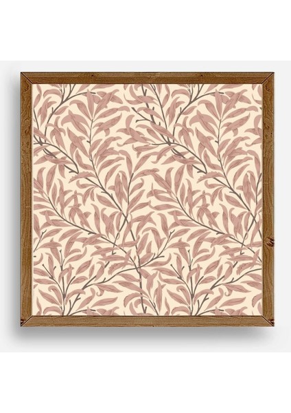 Yaprak Ahşap Çerçeveli Tablo