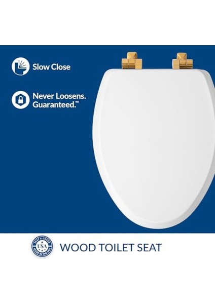 Benton Fırçalanmış Altın Menteşeli Klozet Kapağı, Yavaş Kapanır, Şık Tasarım fiyatları