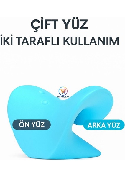 Oval Boyun Düzleşmesi Yastığı | Servikal Traksiyon ve Gevşetici Omuz Sedyesi | Boyun Düzeltici Masaj