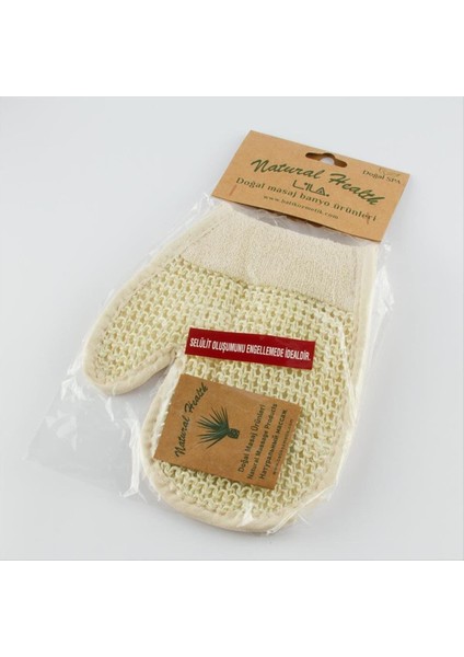 Yumuşak ve Rahat Parmaklı Eldiven ile Vücut Lifi ve Kese Seti