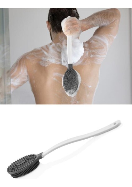 Uzun Saplı Çift Taraflı Vücut Masaj Fırçası, Sırt Kese, Banyo ve Duş Fırçası fiyatları