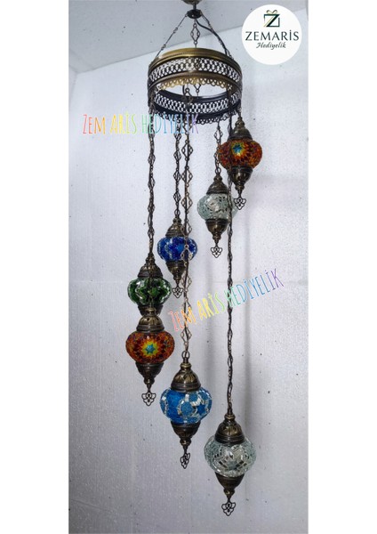 Dekoratif Sarkıt Mozaik Tavan Lambası 7'li Otantik Lamba fırsatları