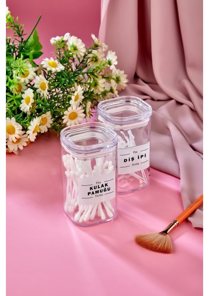 2'li Kapaklı Akrilik Diş Ipi ve Kulak Temizliği Seti 250 ml fiyatları