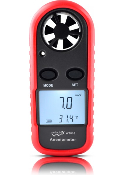 Dijital Anemometre Hava Akım Ölçer Wıntact WT816, Hassas Ölçüm Sağlar
