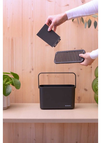 Sınksıde Dark Grey Tezgah Üstü Temizlik Kutusu, Pratik ve Şık Tasarım fiyatları