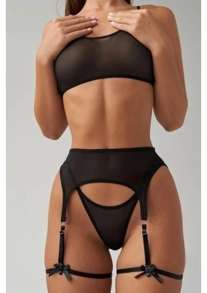 Siyah Jartiyer Takım