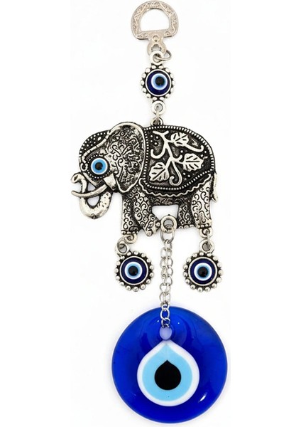 Nazar Boncuğu Tekli Fil Askılık NZR11