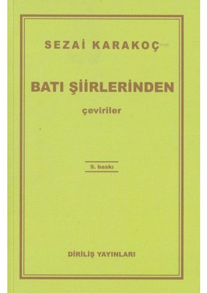 Batı Şiirlerinden Çeviriler